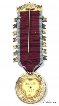 Знак STEWARD (Mark Master Mason) масонов Мастеров Метки