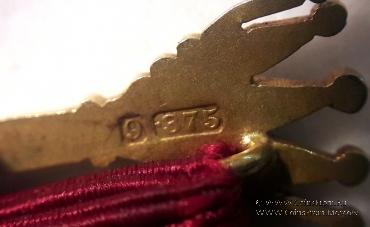 Масонский знак Первого принципала капитула Королевской арки Most Excellent Zerubbabel (Знак Наилучшего Заровавеля).