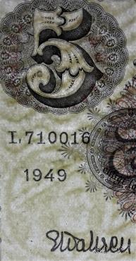 5 крон 1949 г.