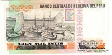 100.000 инти 1989 г.