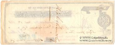 Банковский чек 1881 г.