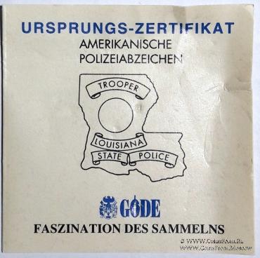 Жетон полиции. США.