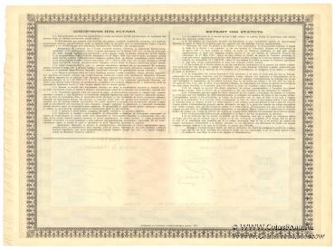 Акция Русско-Бельгийского металлургического общества 1911 г.