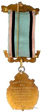 Знак за службу в качестве Городского Официанта (CW - City Waiter).