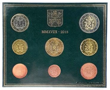 Набор монет Ватикан 2018 г.