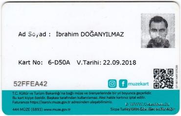 Карта в музеи Турции 2018 г.