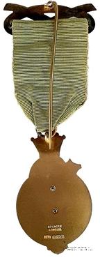 Знак RMIB 1907. STEWARD ROYAL MASONIC INSTITUTION FOR BOYS. – Королевский Масонский институт для мальчиков.