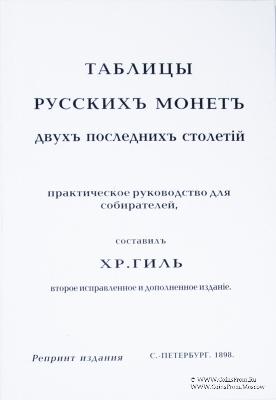Таблицы русскихъ монетъ. Двухъ последнихъ столетiй. 