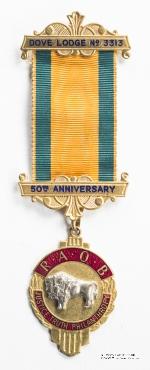 Знак 50-летие Ложи Dove Lodge № 3313