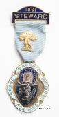 Знак RMIB 1961. STEWARD ROYAL MASONIC INSTITUTION FOR BOYS.  – Королевский Масонский институт для мальчиков.