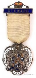 Знак RMIG 1923. STEWARD ROYAL MASONIC INSTITUTION FOR GIRLS.  – Королевский Масонский институт для девочек.