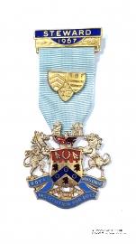 Знак RMIB 1967. STEWARD ROYAL MASONIC INSTITUTION FOR BOYS.  – Королевский Масонский институт для мальчиков.