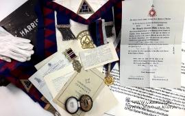 Комплект регионального Великого Писца Капитула Королевской Арки с документами.