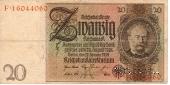 20 рейхсмарок 1929 г.