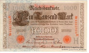 1.000 марок 1910 г.
