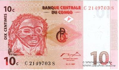 10 сантимов 1997 г.