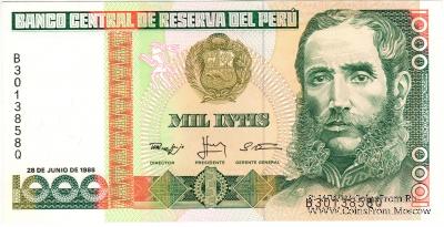 1.000 инти 1988 г. 