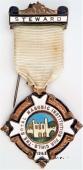 Знак RMIG 1953. STEWARD ROYAL MASONIC INSTITUTION FOR GIRLS – Королевский Масонский институт для девочек.