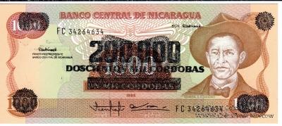 200.000 кордоба 1990 г.