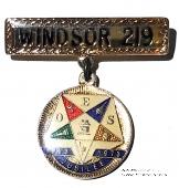Знак 50-летие Ложи (WINDSOR 219). Орден Восточной Звезды –The Order of the Eastern Star.