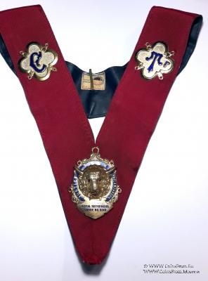 Церемониальная нашейная лента Ложи LOYAL SEDGEMOOR LODGE № 9148. 