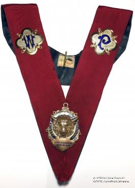 Церемониальная нашейная лента Ложи LOYAL SEDGEMOOR LODGE № 9148. 