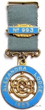 Юбилейный знак 100-летие Ложи (ALEXANDRA LODGE № 993).