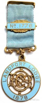 Юбилейный знак 100-летие Ложи (LANDPORT LODGE № 1776).