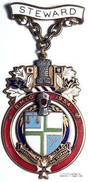 Знак STEWARD ROYAL MASONIC INSTITUTION FOR GIRLS. – Королевский Масонский благотворительный институт для девочек
