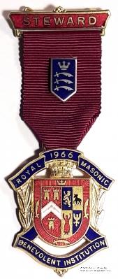 Знак STEWARD ROYAL MASONIC BENEVOLENT INST. – Королевский Масонский Благотворительный институт
