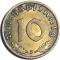 10 рейхспфеннингов 1938 г. (F)