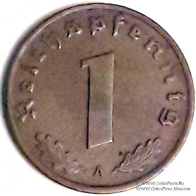 1 рейхспфеннинг 1937 г. (А)