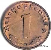 1 рейхспфеннинг 1938 г. (D)
