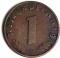  1 рейхспфеннинг 1937 г. (Е)