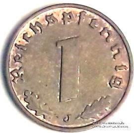 1 рейхспфеннинг 1937 г. (J)