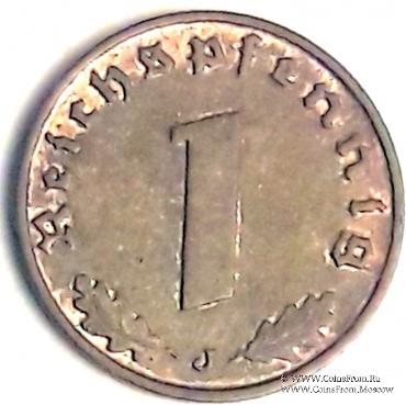 1 рейхспфеннинг 1937 г. (J)