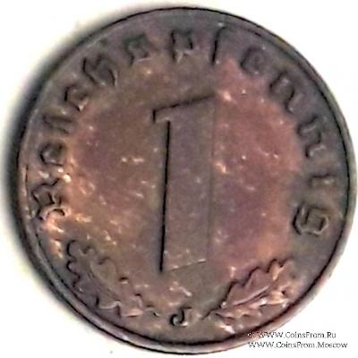 1 рейхспфеннинг 1938 г. (J)