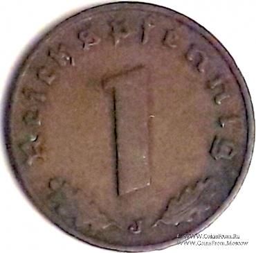 1 рейхспфеннинг 1939 г. (J)