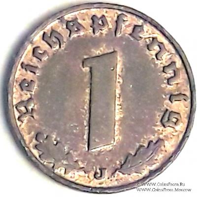 1 рейхспфеннинг 1940 г. (J)