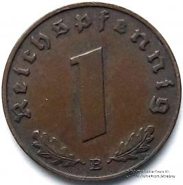 1 рейхспфеннинг 1939 г. (В)