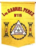 Вымпел Ложи Gabriel Perez № 116 