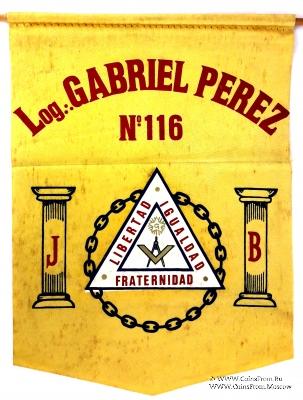 Вымпел Ложи Gabriel Perez № 116 