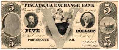 5 долларов США 1840-1860 гг.