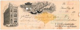Банковский чек 1900 г.