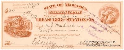 Банковский чек 1899 г.