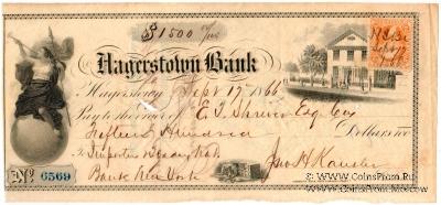 Банковский чек 1864 г.