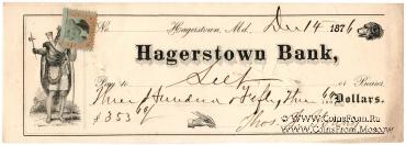 Банковский чек 1874 г.