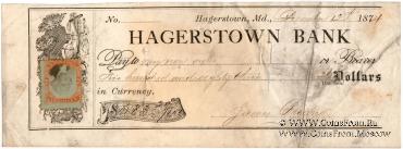 Банковский чек 1874 г.