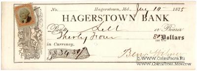 Банковский чек 1875 г.