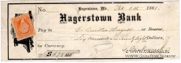 Банковский чек 1869 г.